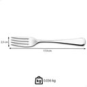 Ver imagem 2 de Kit 12 Garfo para Sobremesa Tramontina Mônaco em Aço Inox Acabamento Alto Brilho com Detalhes no