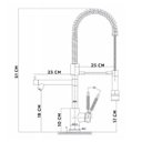 Ver imagem 6 de Torneira Gourmet Cozinha Monocomando Dois Jatos Aerador Misturador Agua Quente Fria Mesa Pia Bancada