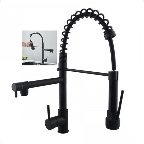 Torneira Gourmet Cozinha Monocomando Dois Jatos Aerador Misturador Agua Quente Fria Mesa Pia Bancada