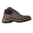 Ver imagem 3 de Botina de Amarrar Couro Marrom Terra Fortz Cod. 930