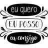 Adesivo Decorativo de Parede Frase Eu Quero, Eu Posso, Eu Consigo - 2