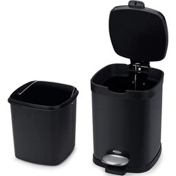 Lixeira Frame C/ Pedal 20l em Aço Carbono Preto Brinox 3066/100 - 2