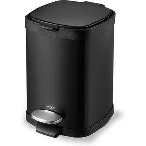 Lixeira Frame C/ Pedal 20l em Aço Carbono Preto Brinox 3066/100