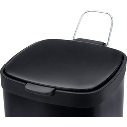 Lixeira Frame C/ Pedal 20l em Aço Carbono Preto Brinox 3066/100 - 3
