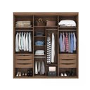 Ver imagem 3 de Guarda-Roupa Casal com Espelho 3 Portas 6 Gavetas 2270 Inovatto