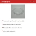 Ver mais imagens de Prato para Bolo de Vidro Transparente 2x31x31cm Boleira Festa Doces Aniversário