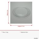 Ver imagem 7 de Prato para Bolo de Vidro Transparente 2x31x31cm Boleira Festa Doces Aniversário