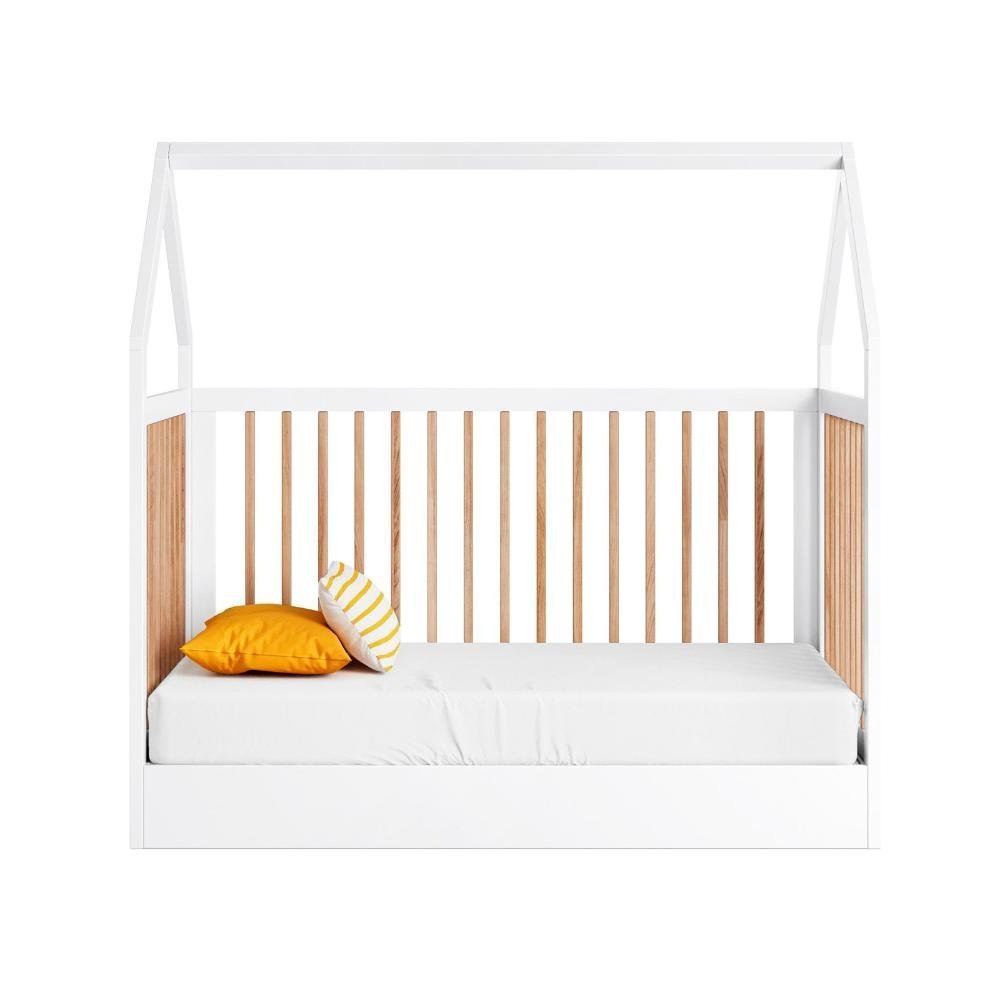 Berço Montessoriano Casinha Com Colchão Coleção Wood Divicar - 9