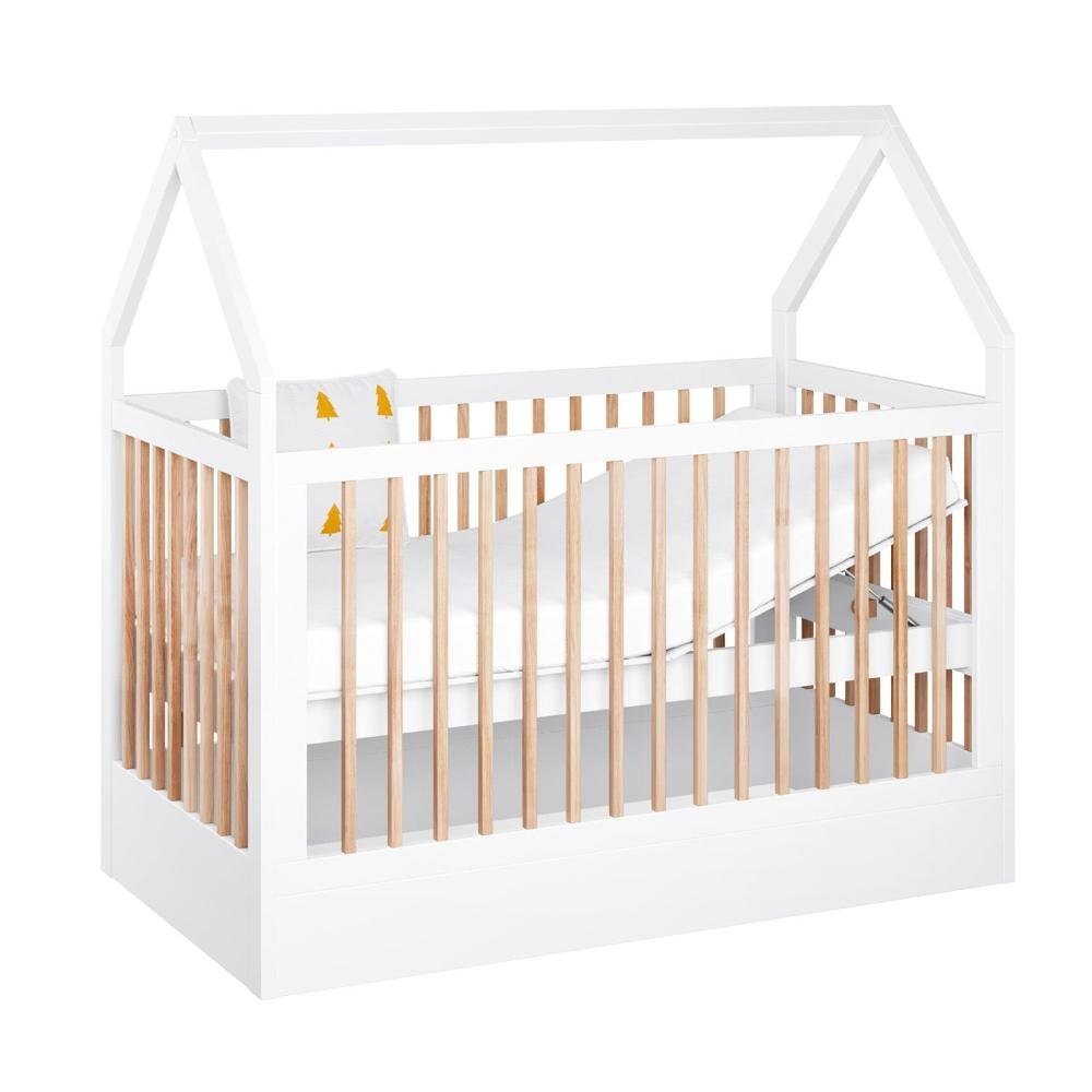 Berço Montessoriano Casinha Com Colchão Coleção Wood Divicar - 7