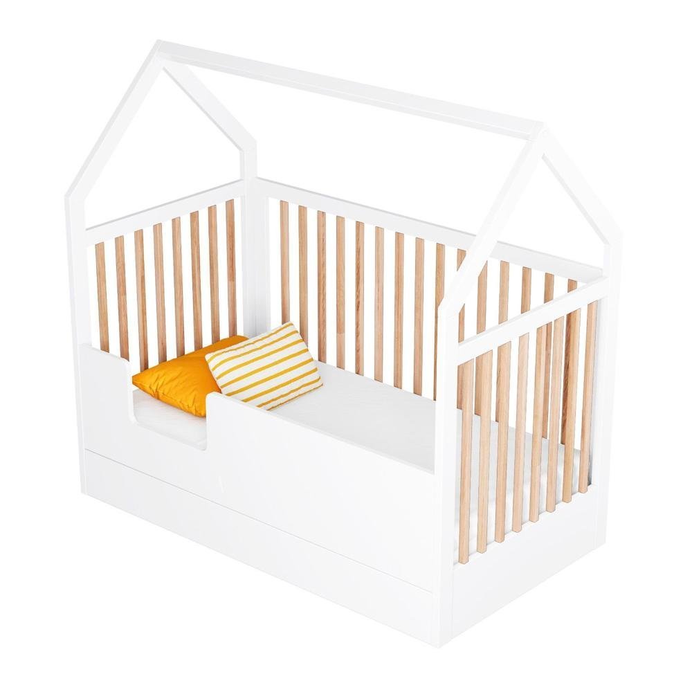 Berço Montessoriano Casinha Com Colchão Coleção Wood Divicar - 10