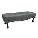 Ver imagem 2 de Cabeceira Cama Box Solteiro 90cm e Recamier Vicenza Veludo Cinza S04 - D'Rossi