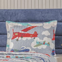 Kit Cobre Leito Infantil Solteiro 02 Peças Bouti - Avião - 3