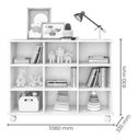 Ver imagem 2 de Nicho Organizador Branco com 9 Gavetas Brancas e Coloridas - Qmovi