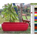 Ver imagem 6 de Kit 2 Vaso Planta 100x30 Jardineira Floreira Polietileno BGPLASTICOS VERMELHO PAU BRASIL 005