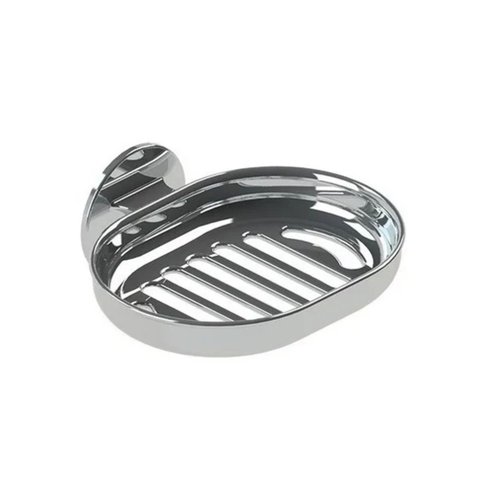 Suporte para sabonete adesivo (dispensa furos) - Cromado