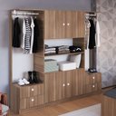 Ver imagem 3 de Guarda Roupas Closet Casal 182,4cm 04 Portas 04 Gavetas Gr1800 Art In Móveis - Montana