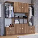 Ver imagem 3 de Art In Moveis | Gr1800mt | Guarda Roupa Armário Closet Casal Marrom