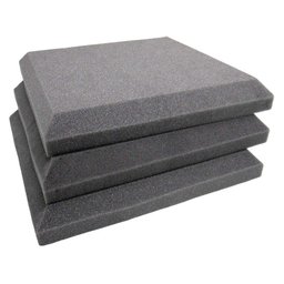 Espuma Acústica Auto Ext. 2,0cm Nbr9178 28 Placas 7m² Cinza - 1