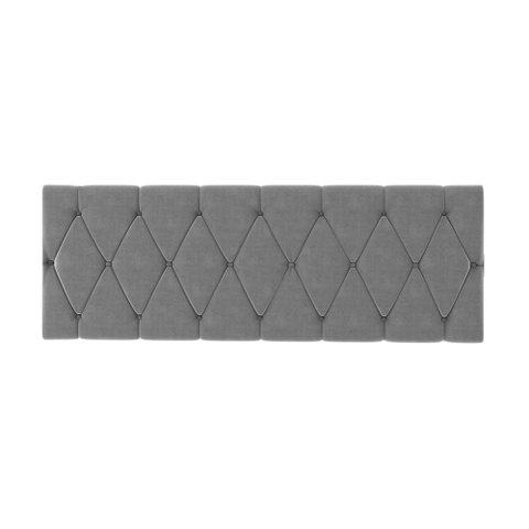 Cabeceira Leticia de Cama Box Queen 1,60:cinza