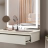 Camarim e Penteadeira Paris 1 Gaveta com Led Off White - 7
