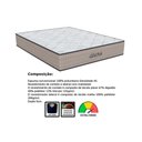 Ver imagem 3 de Conjunto Box Casal: Colchão Espuma Orthoflex D45 Genova + Base Crc Suede Clean (138x188)