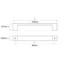 Ver imagem 2 de Puxador Ring Cromado 96 Mm 2078 Linha Premium Torralba