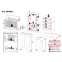 Ver imagem 4 de Quarto de Bebê Completo com Berço Americano 3 em 1 Colchão Incluso Dengo Multimóveis MP4604 -