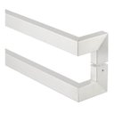 Ver imagem 1 de Puxador Porta Duplo Em Aço Inox 40cm Modelo Solution:Polido