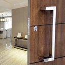Ver imagem 4 de Puxador Porta Duplo Em Aço Inox 40cm Modelo Solution:Polido