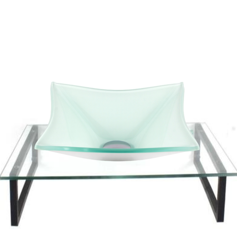 Kit Cuba de Vidro + Tampo + Suporte - Gabinete P/ Banheiros:branco