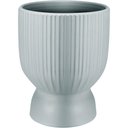 Ver imagem 1 de Cachepô Vaso Decorativo Planta Redondo Home&co Cerâmica 18x14x14cm Cinza