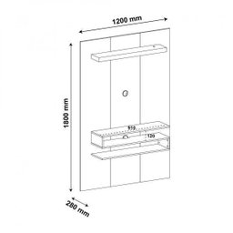 Painel para TV até 42 Polegadas com LED Nexus Artely - 5 Painel para TV até 42 Polegadas com LED Nexus Artely - 5