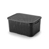 Caixa Organizadora Mosaico 8,5L Preta Arthi - 1