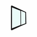 Ver imagem 3 de Janela de Correr 2 Folhas de Alumínio Preto 120x120