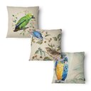 Ver imagem 1 de Kit 3 Capas de Almofada 43x43cm - Animais - Tecido Veludo 100% Poliéster