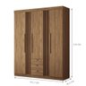 Guarda Roupa 4 Portas Amazonas 4.4 Jatoba - 4