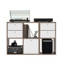 Ver imagem 1 de Estante Modular Lego Multifuncional Aparador Ébano / Branco