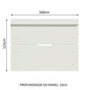 Ver imagem 3 de Painel para Tv até 65 Polegadas Madesa - Branco