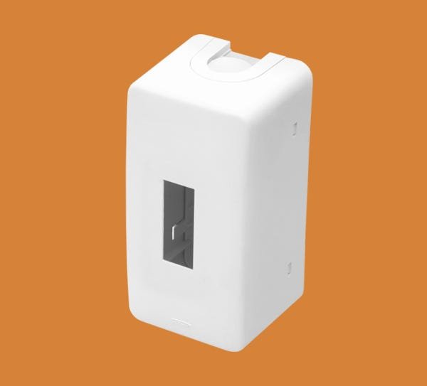 Centrinho Pvc Sobrepor Fame para 1-2 Disj. Din Ref. 3226 - 1