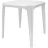 Mesa de Plastico Quadrada Goiânia Plast Empilhável Branca - 5
