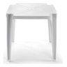 Mesa de Plastico Quadrada Goiânia Plast Empilhável Branca - 4