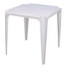 Mesa de Plastico Quadrada Goiânia Plast Empilhável Branca - 1
