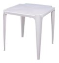 Ver imagem 1 de Mesa de Plastico Quadrada Goiânia Plast Empilhável Branca