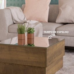Mesa de Centro com Tampo Espelhado Parati Artely - 5