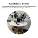 Ver imagem 7 de Mesa Lateral Redonda 100% MDF 25mm Jade Artely Off White/ Pinho