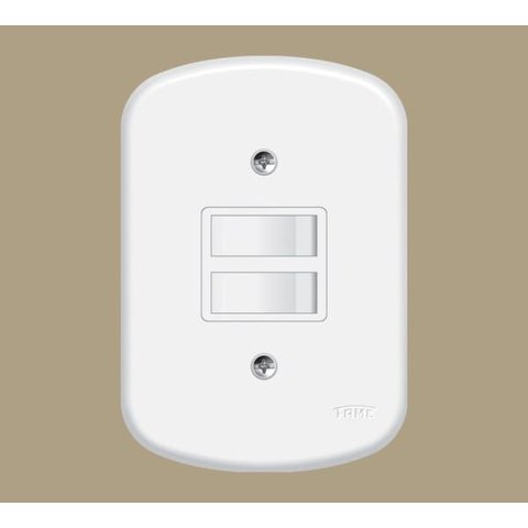 Interruptor Duplo Simples 4x2 Fame 10a