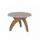 Ver imagem 4 de Mesa de Centro 100% MDF Redonda Retrô Jade Bege