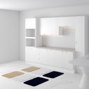 Ver imagem 2 de Kit Jogo 6 Tapetes 60 X 40 Cm Peludo Banheiro Porta