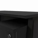 Ver imagem 6 de Mesa Escrivaninha 135cm x 60cm Tampo Chanfrado e Gaveteiro Móvel com 3 Gavetas F5 Office Cor:Preto