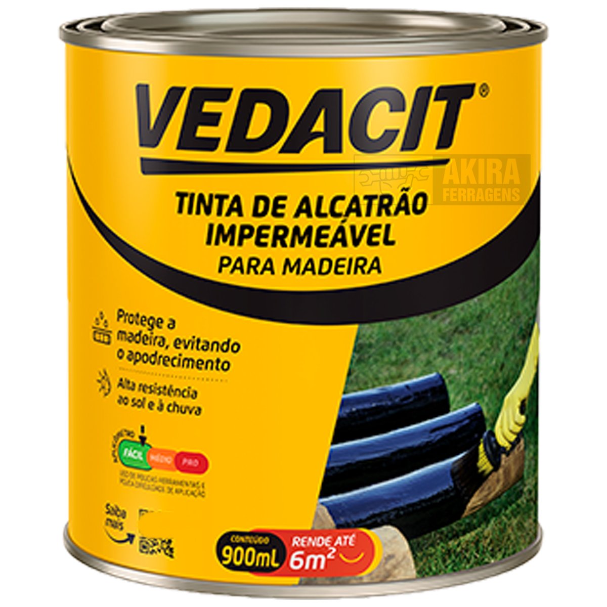 Piche Extra Vedacit 900ml Madeira Tinta Impermeabilizante - 1